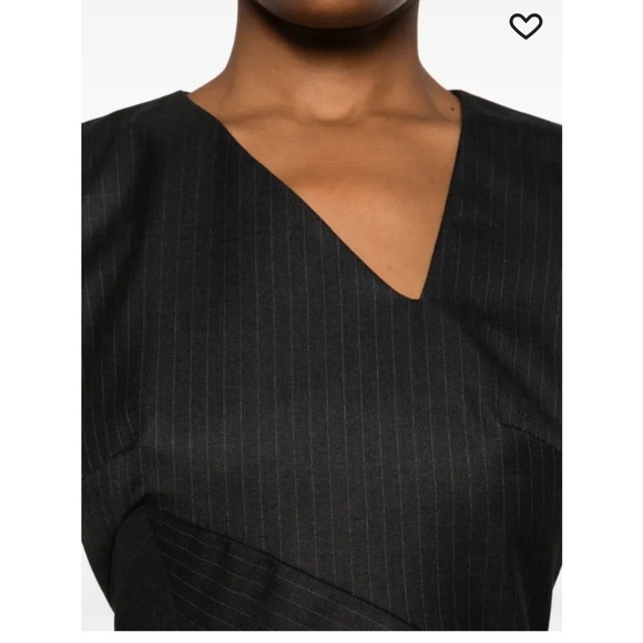 Alexander McQueen pinstripe structured midi dress - Picture 4 of 16